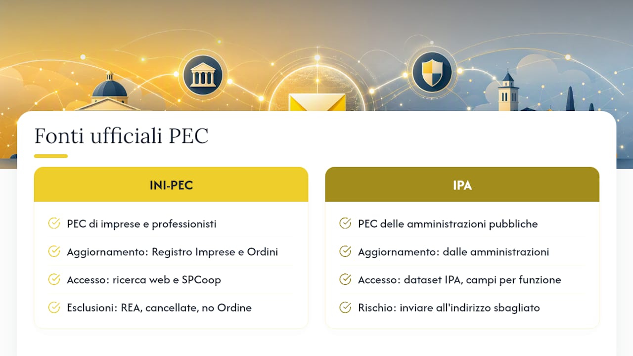 Dove trovare le PEC per bandi e gare: fonti ufficiali e loro limiti — overview diagram