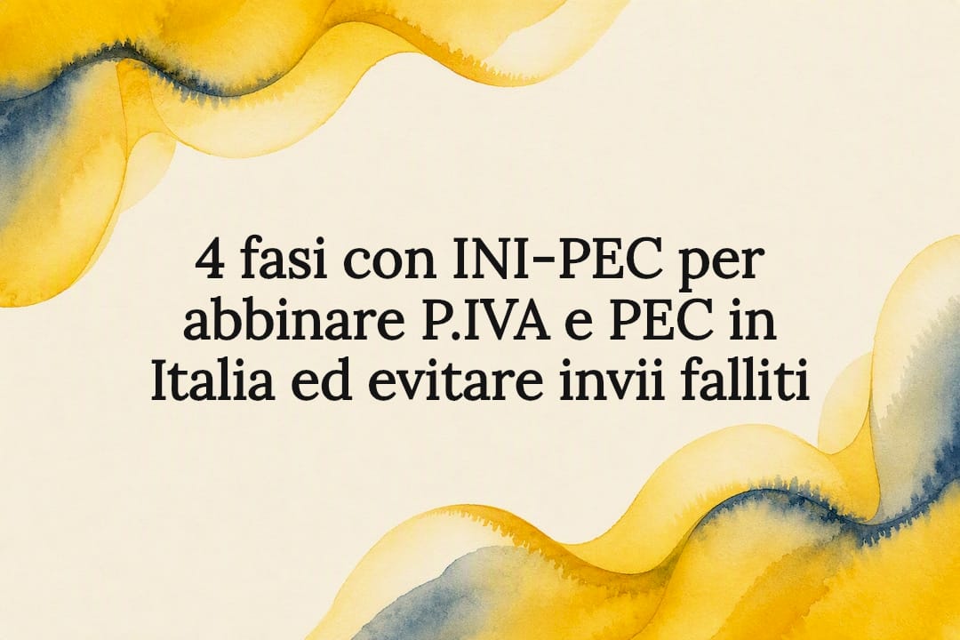 Illustrazione decorativa per il titolo INI-PEC