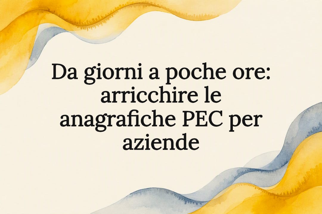 Cartello titolo articolo di arricchimento PEC decorativo