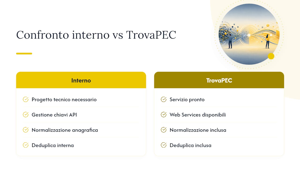 Come TrovaPEC può aiutarvi con la protocollazione PEC aziendale — overview diagram