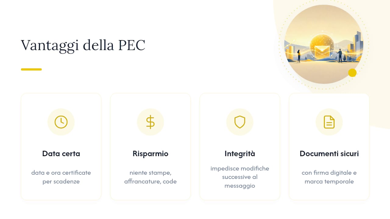 Perché la PEC conviene davvero nelle comunicazioni aziendali — overview diagram