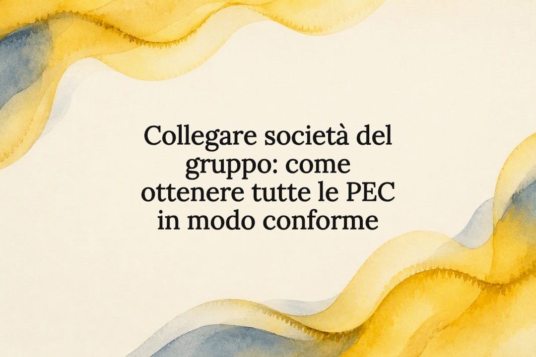 Titolo del grafico su PEC e società del gruppo
