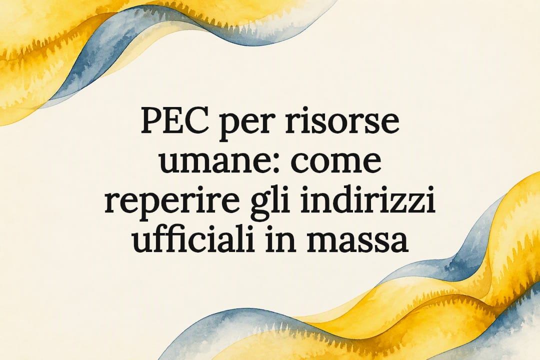 Titolo del grafico sulla ricerca massiva di PEC
