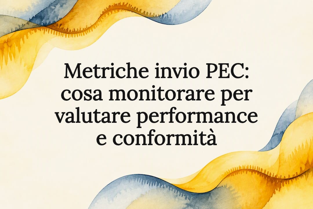 Titolo relativo alle metriche di invio PEC