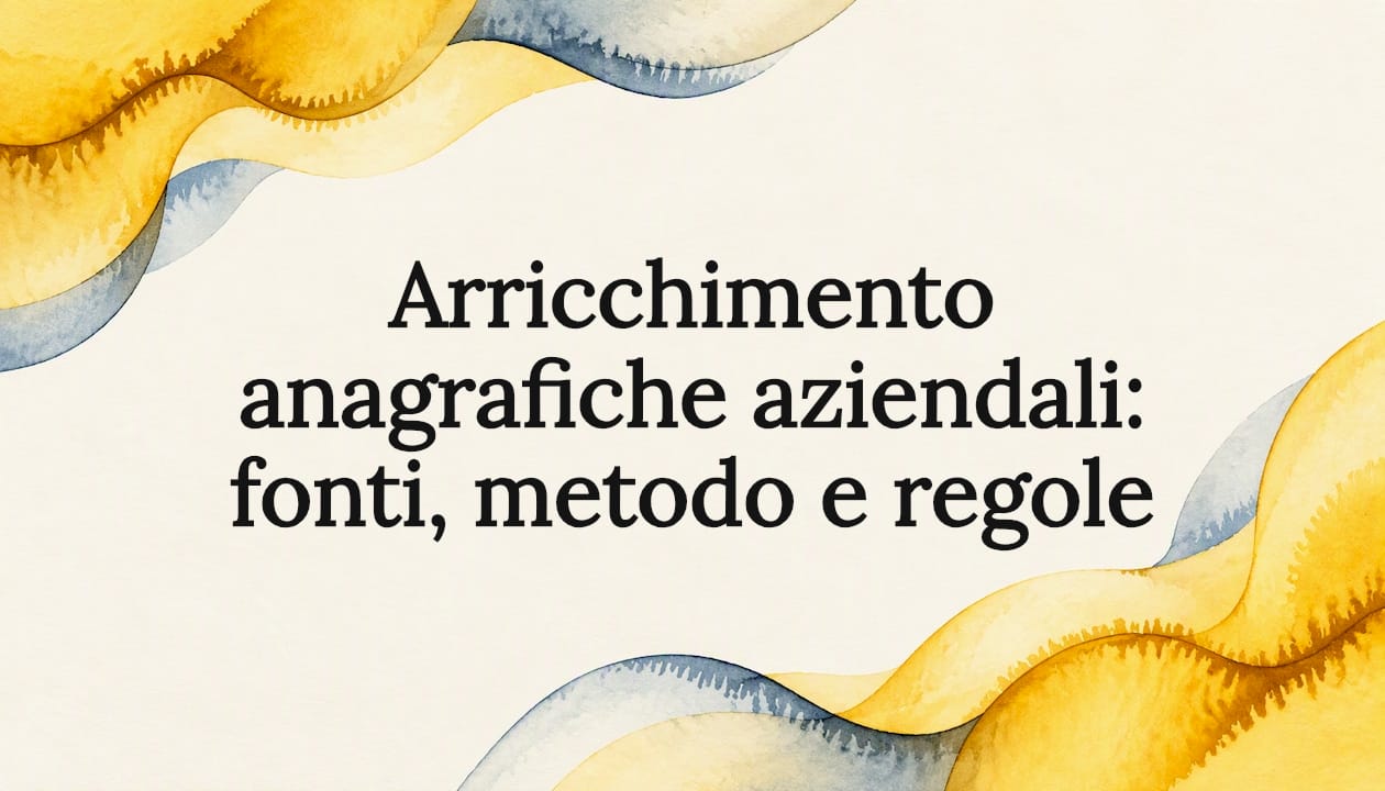 Cornice gialla ad acquerello per il titolo