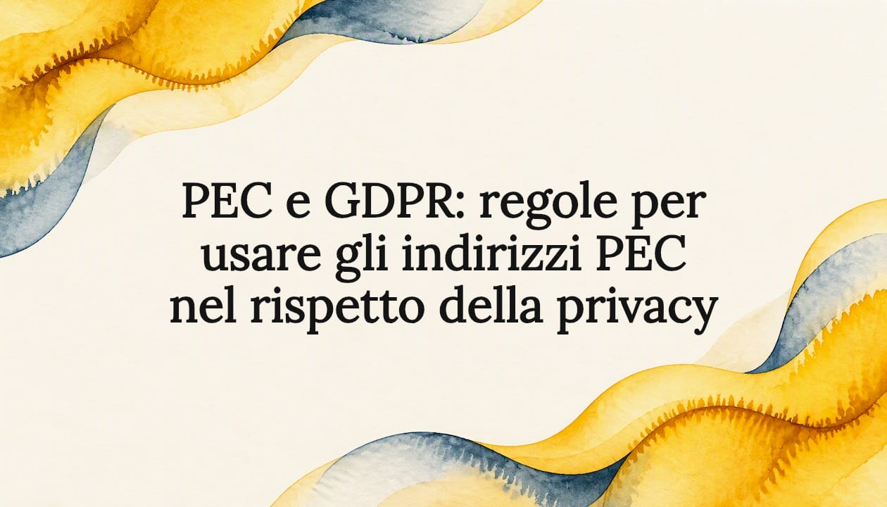 Copertina editoriale su PEC e privacy